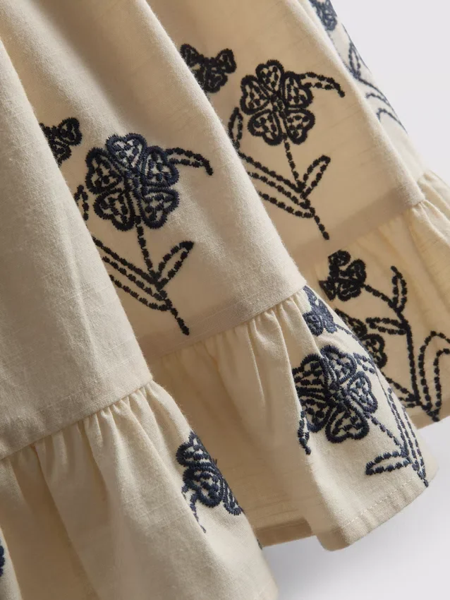 1,5–9 Jahre | Gerafftes Stufenkleid mit Blumenmuster