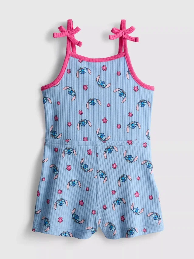 1,5–9 Jahre | Gerippter Strampler mit Disney-Figur «Stitch»