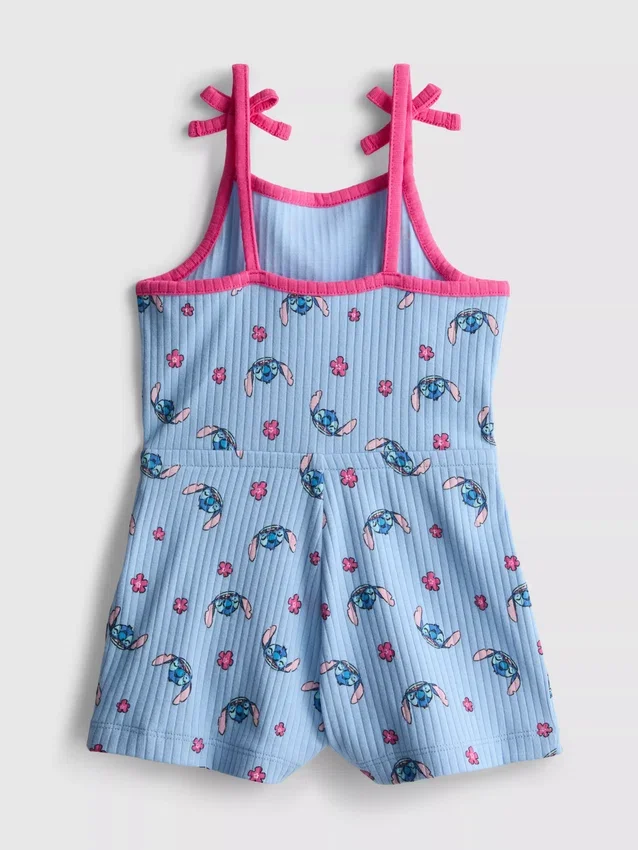 1,5–9 Jahre | Gerippter Strampler mit Disney-Figur «Stitch»