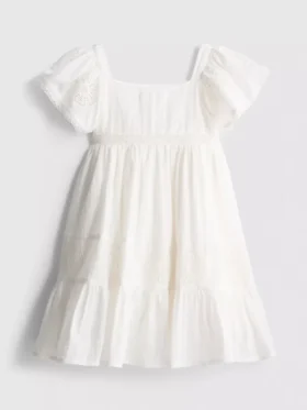 1,5–9 Jahre | Gespickeltes Lochmuster-Kleid