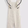 1,5–9 Jahre | Gestreifter Jumpsuit mit Rüschen