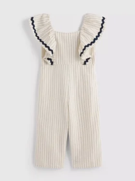 1,5–9 Jahre | Gestreifter Jumpsuit mit Rüschen