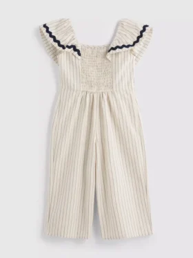1,5–9 Jahre | Gestreifter Jumpsuit mit Rüschen
