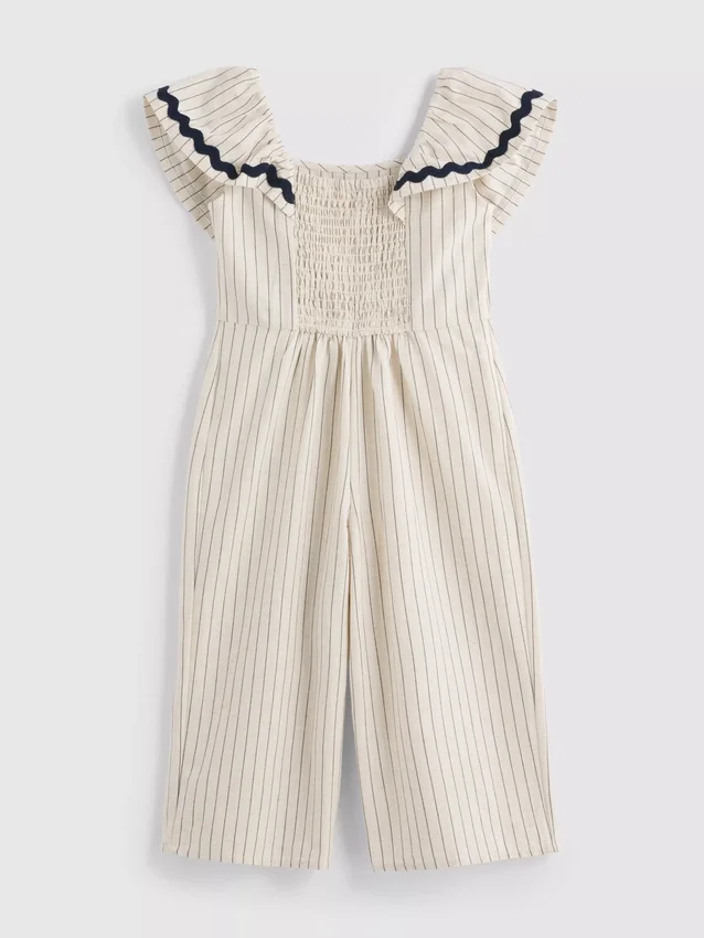 1,5–9 Jahre | Gestreifter Jumpsuit mit Rüschen