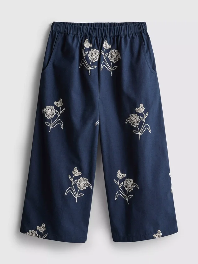 1,5–9 Jahre | Hose mit Blumenstickerei