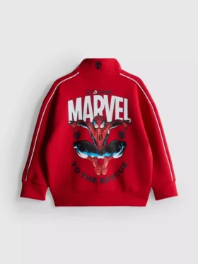 1,5–9 Jahre | Marvel Spider-Man Sweatshirt mit Reissverschluss und Trichterkragen