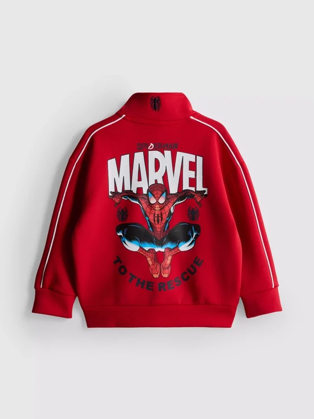 1,5–9 Jahre | Marvel Spider-Man Sweatshirt mit Reissverschluss und Trichterkragen