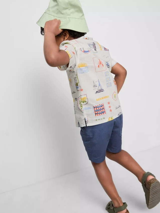1,5–9 Jahre | Set aus bedrucktem T-Shirt und Shorts