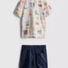 1,5–9 Jahre | Set aus bedrucktem T-Shirt und Shorts