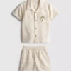 1,5–9 Jahre | Set aus besticktem Hemd und Shorts