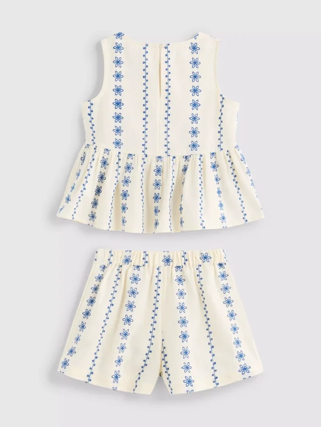 1,5–9 Jahre | Set aus bestickter Bluse und Shorts