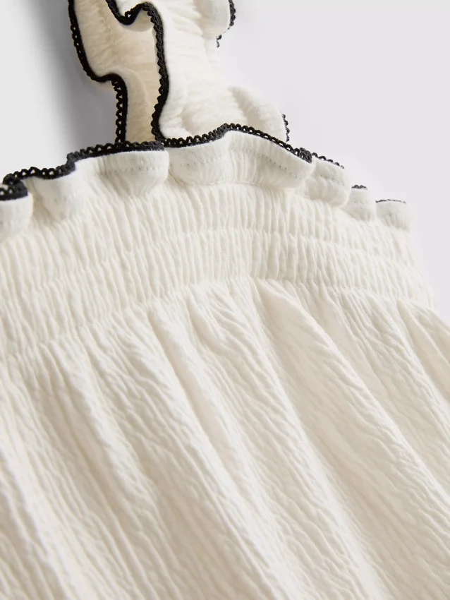 1,5–9 Jahre | Set aus Bluse und Shorts mit Knitteroptik