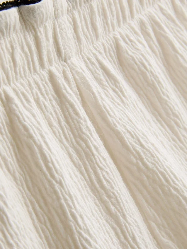 1,5–9 Jahre | Set aus Bluse und Shorts mit Knitteroptik