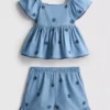 1,5–9 Jahre | Set aus Chambray-Bluse und Shorts