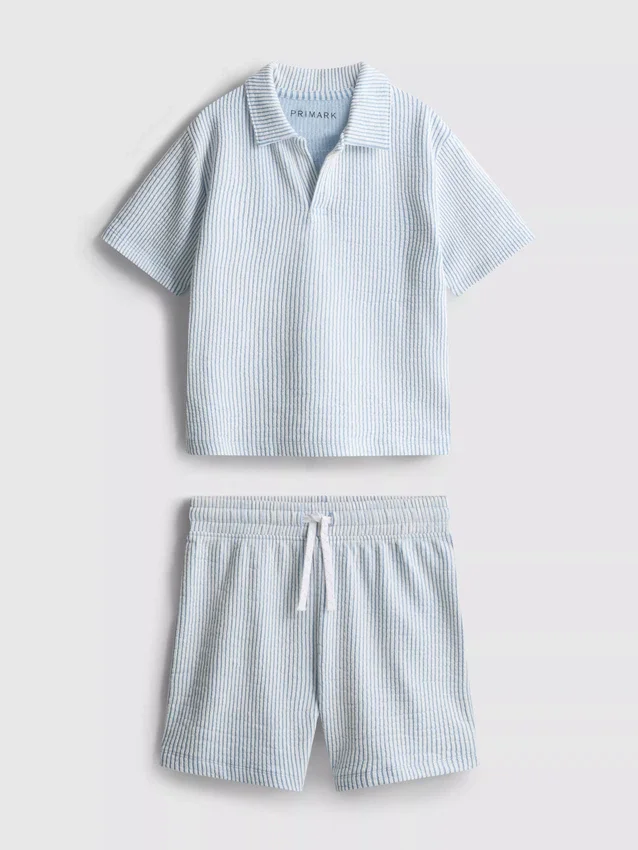 1,5–9 Jahre | Set aus gestreiftem Hemd und Shorts