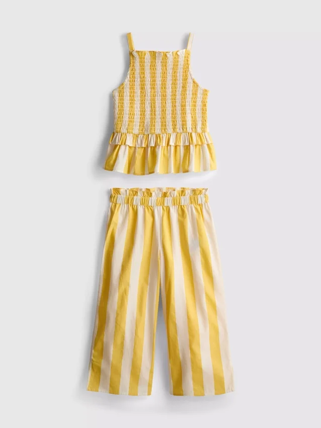 1,5–9 Jahre | Set aus gestreifter Peplum-Bluse und Hose