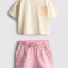 1,5–9 Jahre | Set aus kastenförmigem T-Shirt und Shorts