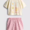 1,5–9 Jahre | Set aus kastenförmigem T-Shirt und Shorts