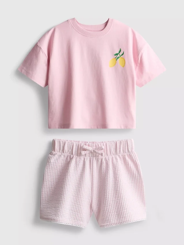 1,5–9 Jahre | Set aus kastenförmigem T-Shirt und Shorts