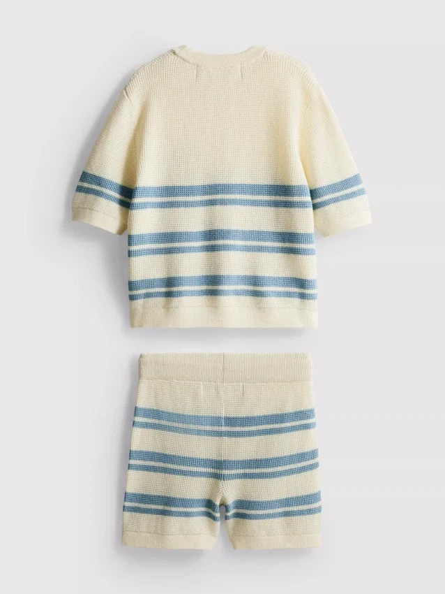 1,5–9 Jahre | Set aus Strickoberteil und Shorts