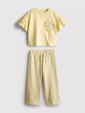 1,5–9 Jahre | Set aus T-Shirt mit Rüschen und Hose