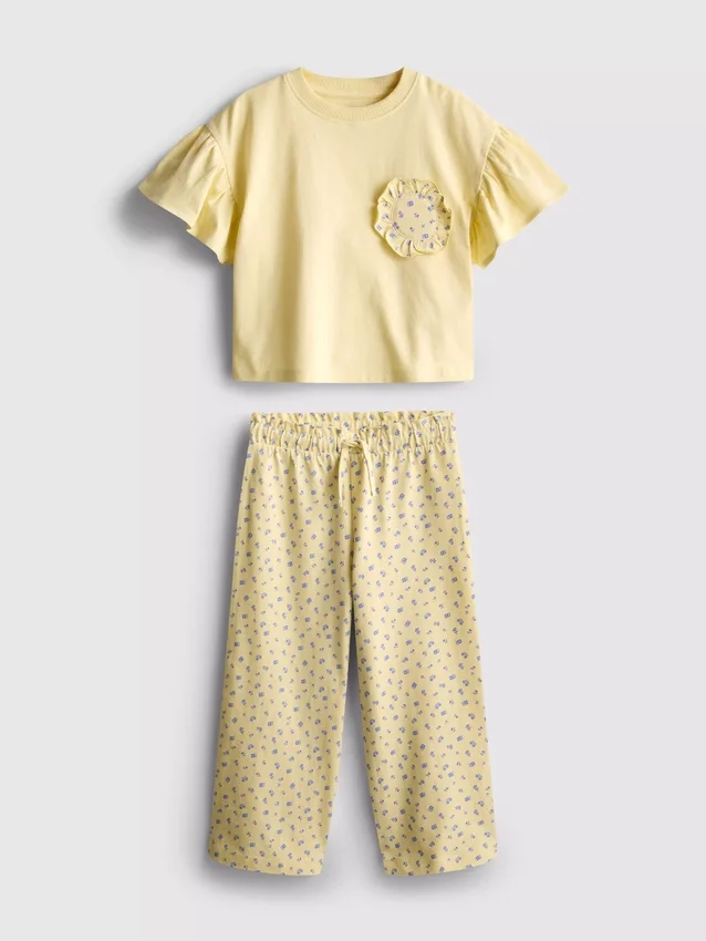 1,5–9 Jahre | Set aus T-Shirt mit Rüschen und Hose