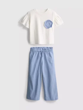 1,5–9 Jahre | Set aus T-Shirt mit Rüschen und Hose