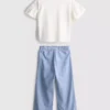 1,5–9 Jahre | Set aus T-Shirt mit Rüschen und Hose