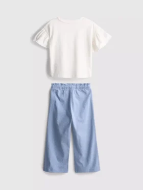 1,5–9 Jahre | Set aus T-Shirt mit Rüschen und Hose