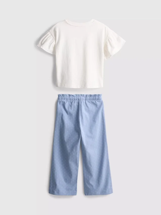 1,5–9 Jahre | Set aus T-Shirt mit Rüschen und Hose