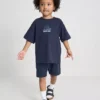1,5–9 Jahre | Set aus T-Shirt und Shorts mit tropischem Grafik-Flockdruck