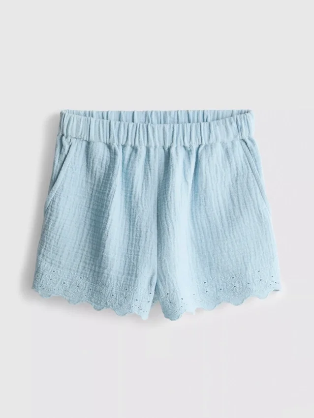 1,5–9 Jahre | Shorts mit Ösen und Wellenrand