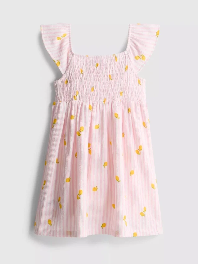 1,5–9 Jahre | Smockkleid mit Zitronenprint