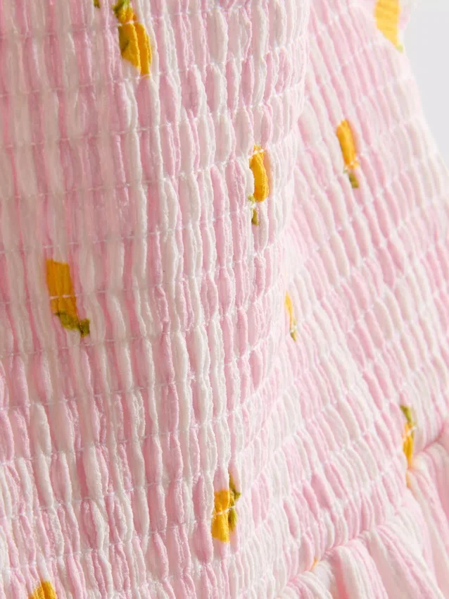 1,5–9 Jahre | Smockkleid mit Zitronenprint