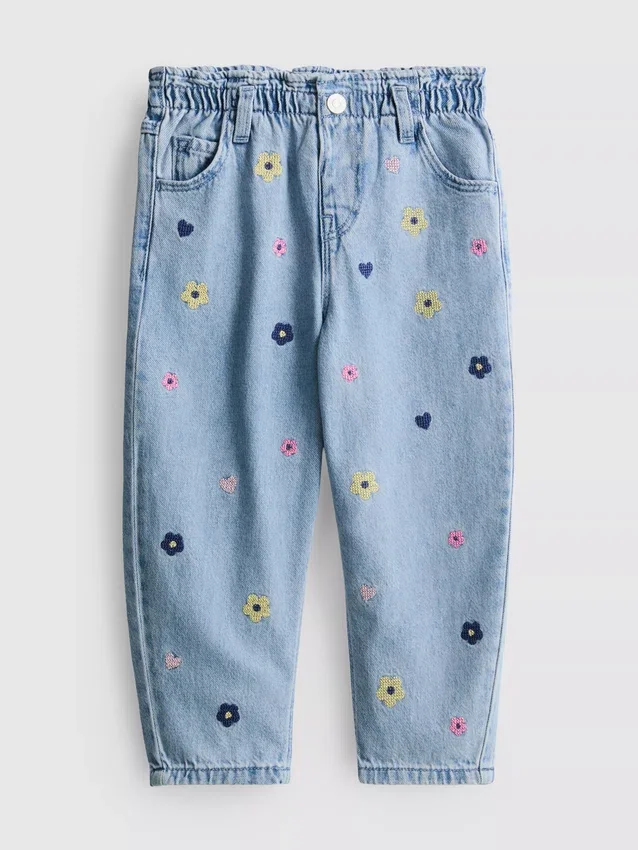 1–9 Jahre | Bestickte Mom-Jeans
