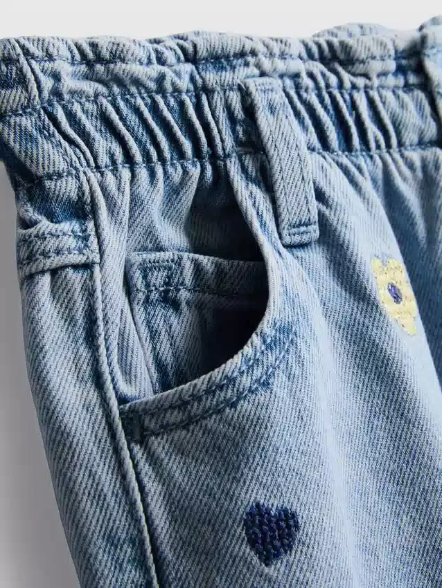 1–9 Jahre | Bestickte Mom-Jeans