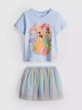 1–9 Jahre | Disney-Prinzessinnen-Set aus Hemd und Tutu-Rock