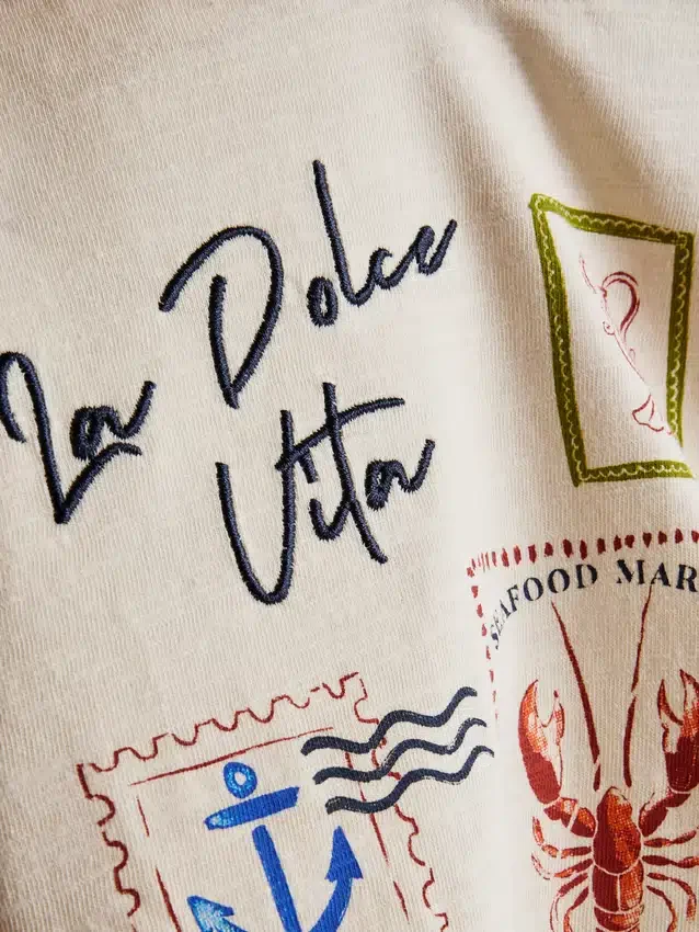 1–9 Jahre | Dolce Vita Set aus T-Shirt mit Aufdruck und Shorts