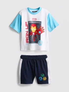 1–9 Jahre | Marvel Iron Man T-Shirt- und Shorts-Set