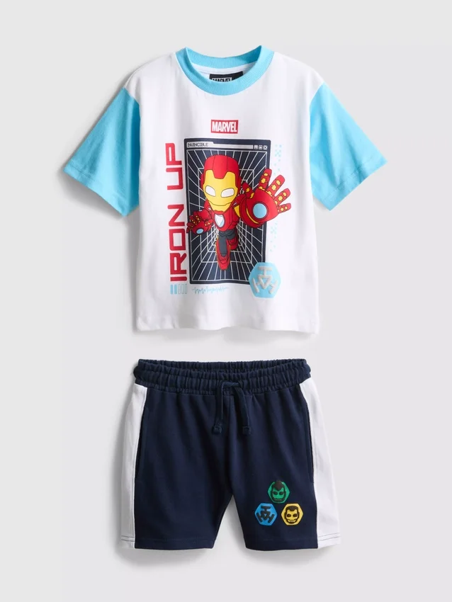 1–9 Jahre | Marvel Iron Man T-Shirt- und Shorts-Set