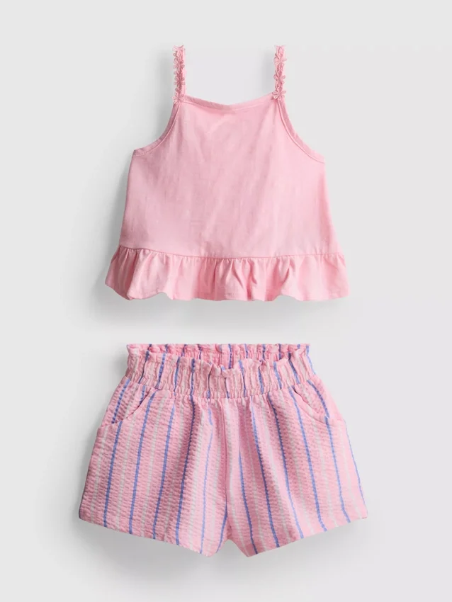 1–9 Jahre | Set aus Peplum-Top und Shorts