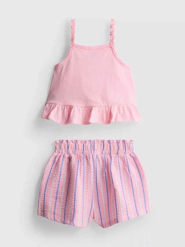 1–9 Jahre | Set aus Peplum-Top und Shorts