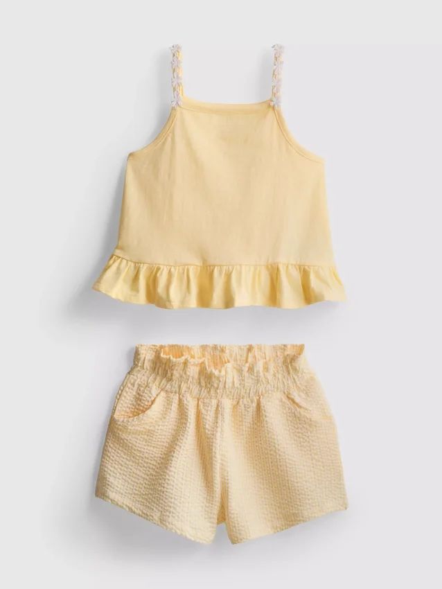 1–9 Jahre | Set aus Peplum-Top und Shorts