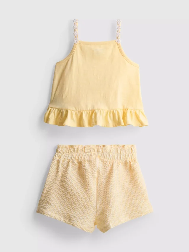 1–9 Jahre | Set aus Peplum-Top und Shorts