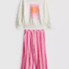 1–9 Jahre | Set aus Sweatshirt und Hose mit Knitteroptik