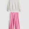 1–9 Jahre | Set aus Sweatshirt und Hose mit Knitteroptik