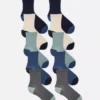10er-Pack flach vernähte Socken