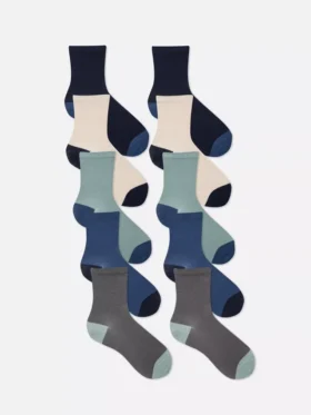 10er-Pack flach vernähte Socken