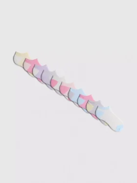 10er-Pack Sneaker-Socken mit flachen Nähten