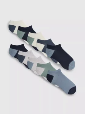 10er-Pack Sneaker-Socken mit flachen Nähten